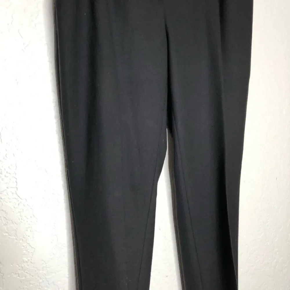 Akris Punto black wool blend trouser pants size US 8